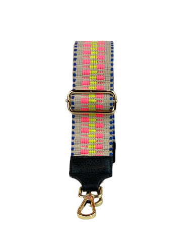 Tracolla rosa e giallo fluo