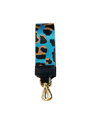 Tracolla corta camouflage azzurro -...