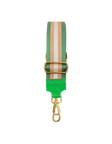 Tracolla Righe verde oro bianco -...