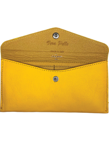 Portafoglio slim in pelle Lemon