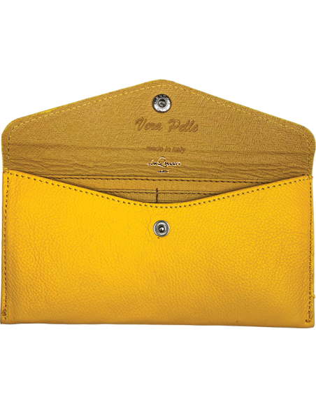 Portafoglio slim in pelle Lemon