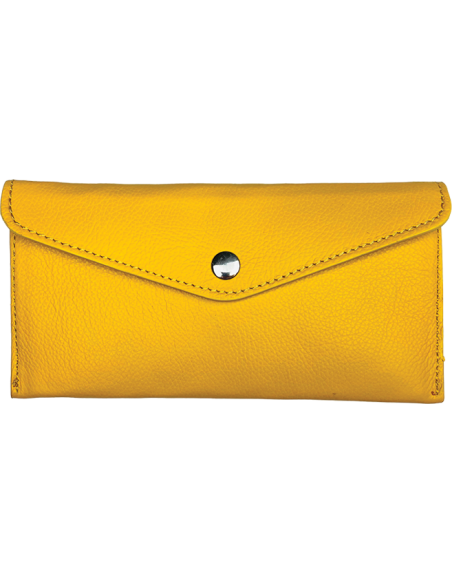 Portafoglio slim in pelle Lemon