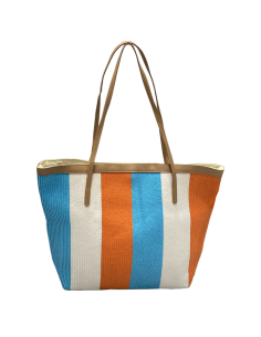 Borsa mare tote in canvas con cappello coordinato 2