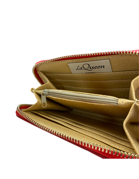 Portafoglio con cerniera compatto