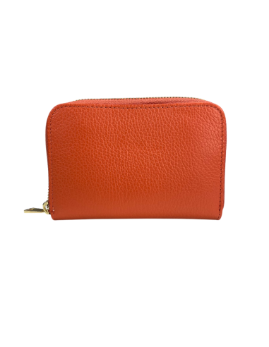 Portafoglio con cerniera compatto