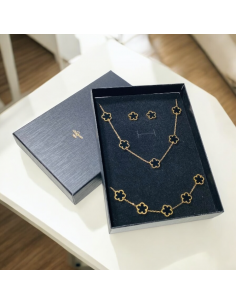 Parure collana orecchini bracciale Flower Royal
