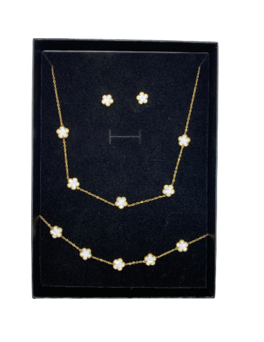 Parure collana orecchini bracciale...