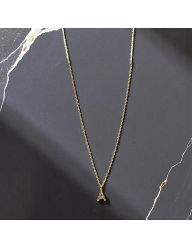 Collana lettera con cristalli