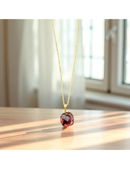 Parure collana e orecchini gemme Lunelle