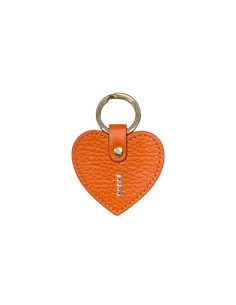 Portachiavi a cuore con lettera Swarovski