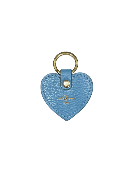 Portachiavi a cuore con lettera Swarovski