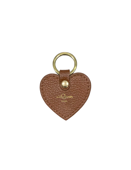 Portachiavi a cuore con lettera Swarovski