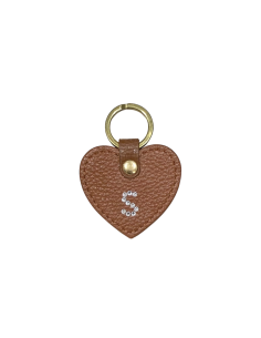 Portachiavi a cuore con lettera Swarovski 2