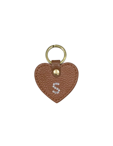 Portachiavi a cuore con lettera...