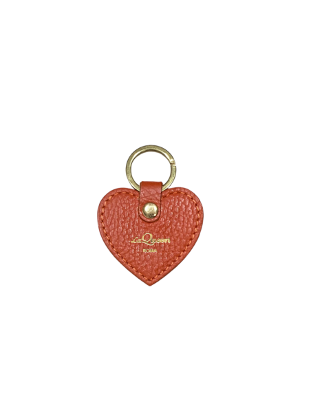 Portachiavi a cuore con lettera Swarovski