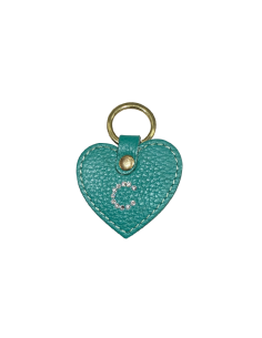 Portachiavi a cuore con lettera Swarovski 2