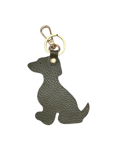 Portachiavi in pelle a forma di Cane