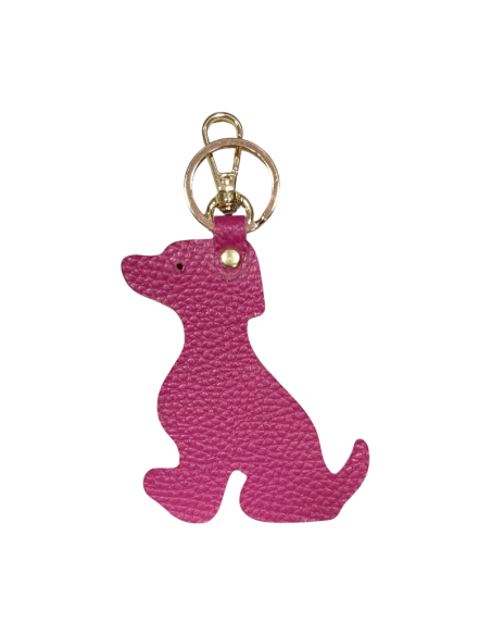 Portachiavi in pelle a forma di Cane
