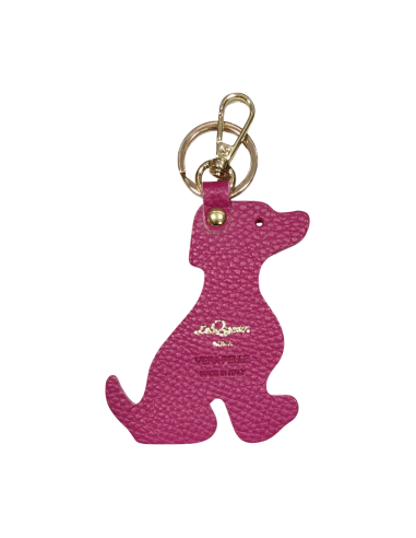 Portachiavi in pelle a forma di Cane