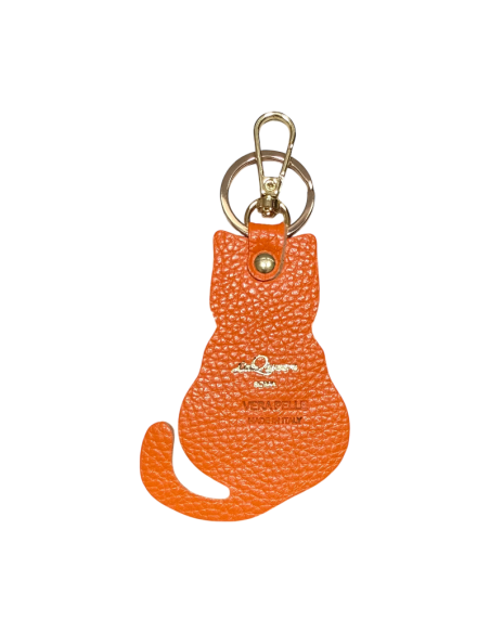 Portachiavi in pelle a forma di Gatto