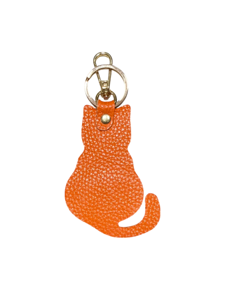 Portachiavi in pelle a forma di Gatto