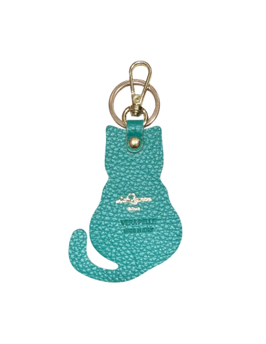 Portachiavi in pelle a forma di Gatto