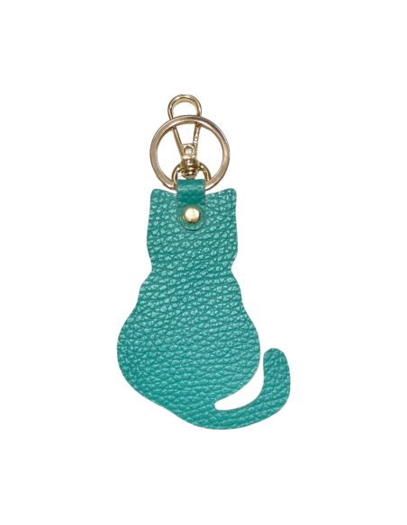 Portachiavi in pelle a forma di Gatto