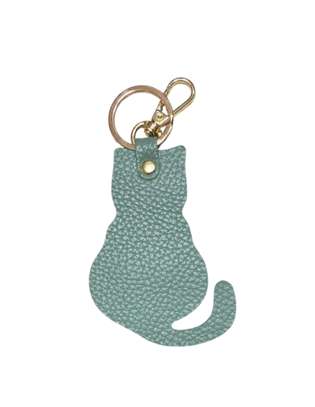 Portachiavi in pelle a forma di Gatto