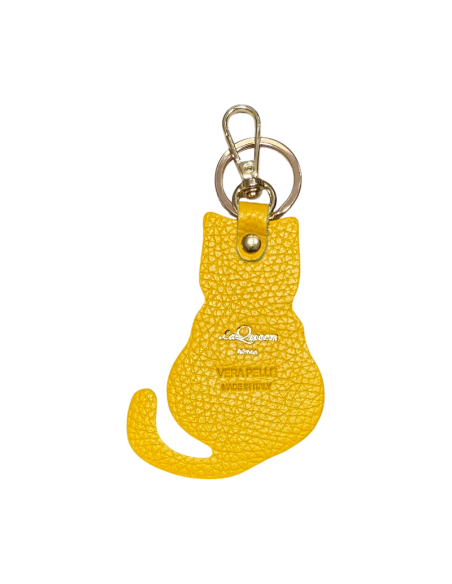 Portachiavi in pelle a forma di Gatto