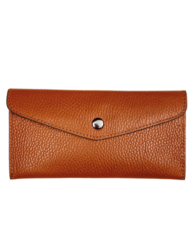 Portafoglio slim in pelle con interno...