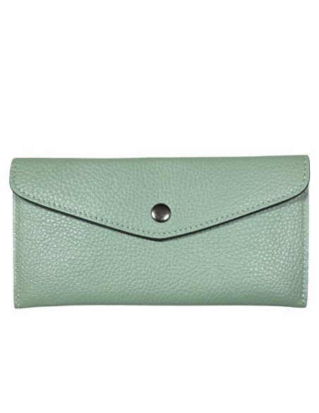 Portafoglio slim in pelle con interno rosso personalizzabile