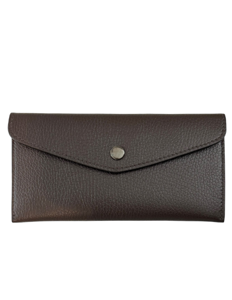Portafoglio slim in pelle con interno rosso personalizzabile