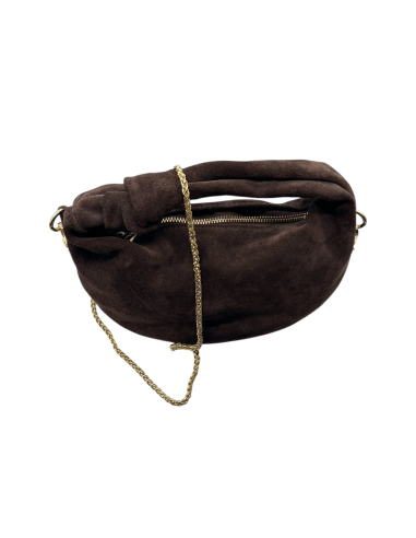 Borsa in Camoscio con Manico a nodo