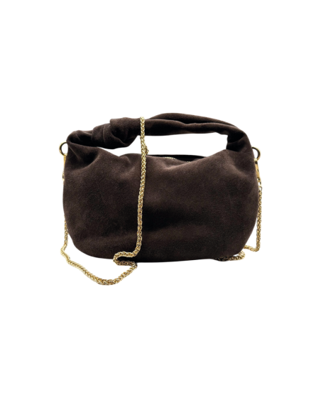 Borsa in Camoscio con Manico a nodo