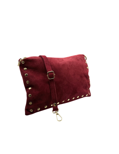 Pochette camoscio e borchie