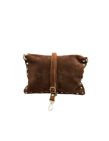 Pochette camoscio e borchie