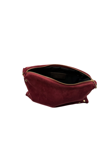 Pochette camoscio e borchie