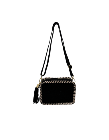 Borsa in camoscio con tracolla