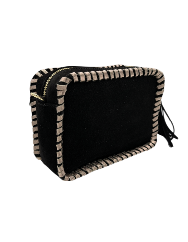 Borsa in camoscio con tracolla