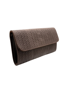 Pochette effetto intrecciato con tracolla catenella 2