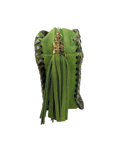 Borsa in camoscio con tracolla