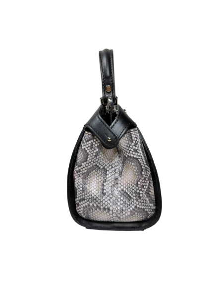 Borsa effetto pitone baulotto