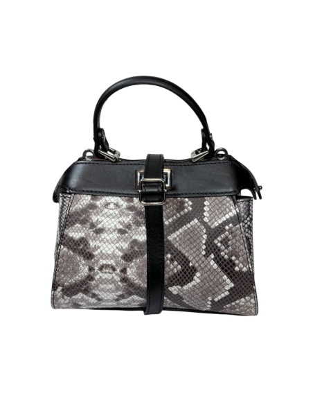 Borsa effetto pitone baulotto