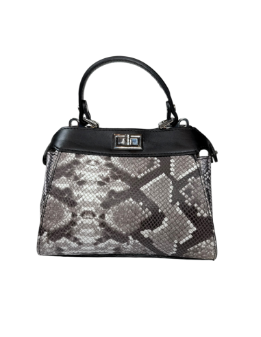 Borsa effetto pitone baulotto