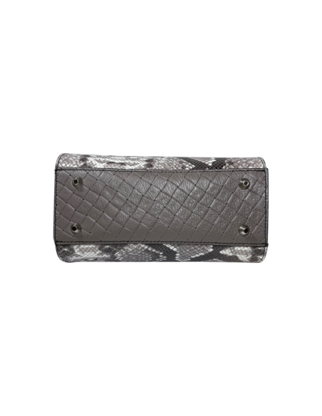 Borsa effetto pitone baulotto