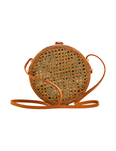 Borsetta tonda intrecciata boho