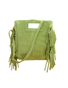 Borsa in camoscio con frange