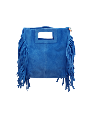 Borsa in camoscio con frange