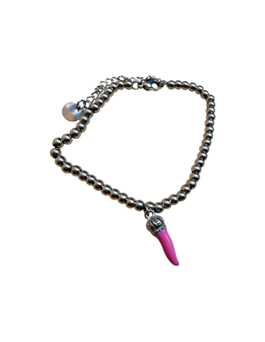 Bracciale con cornetto portafortuna