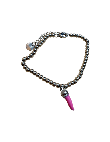 Bracciale con cornetto portafortuna